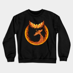 Fiery Phoenix Crewneck Sweatshirt